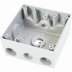 Electrical Outlet Box 2 Gang 5 Outlets-A